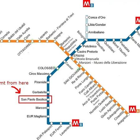 Modern Living San Paolo - Vicino Alla Metro Рим Екстериор снимка